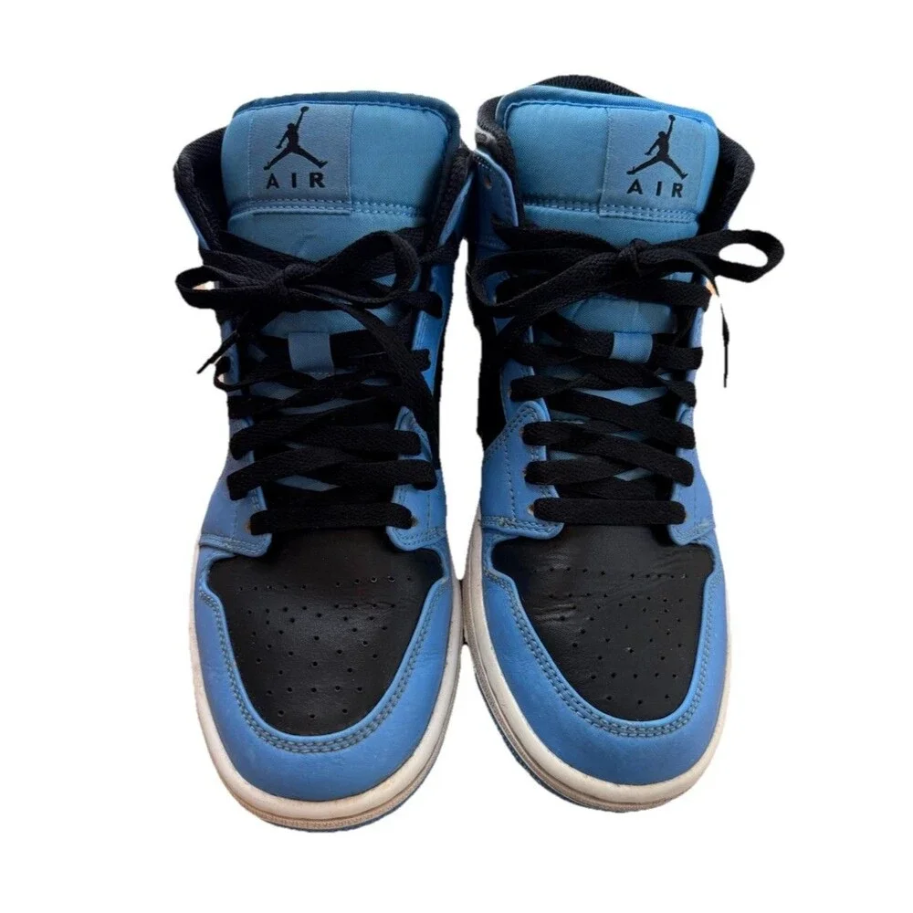 Nike Air Jordan 1 Mid VJ Sneakers University Blue/ Black US Size 7 DQ8426-401